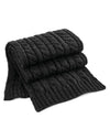 Cable Knit Melange Unisex Scarf