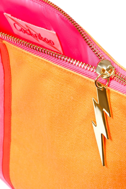 Large Striped Everything Bag in Pink, Orange or Gold