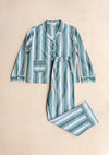 Cotton Pyjamas in Blue Stripes