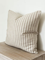 Oatmeal Stripe Cushion Cover