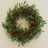 Christmas Mistletoe Red Berry Floristry Wreath