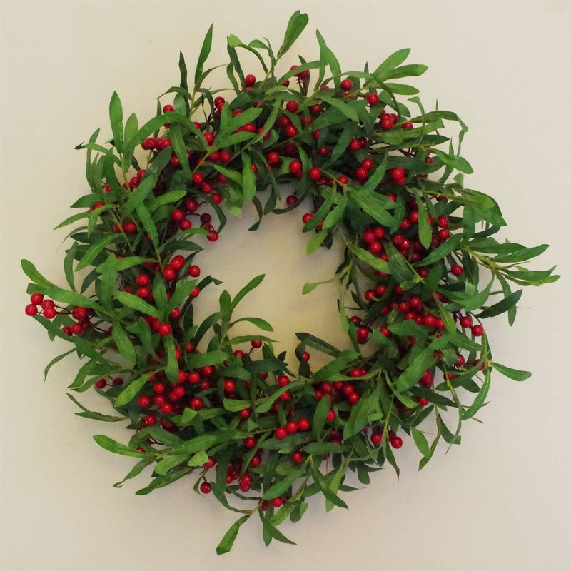 Christmas Mistletoe Red Berry Floristry Wreath