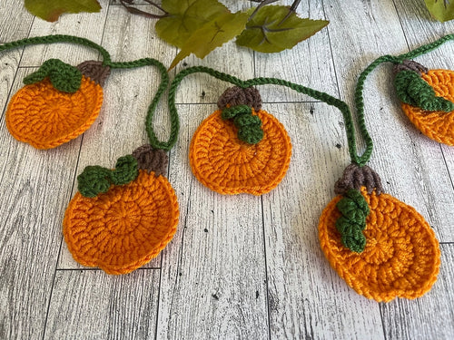 Crochet Pumpkin Garland