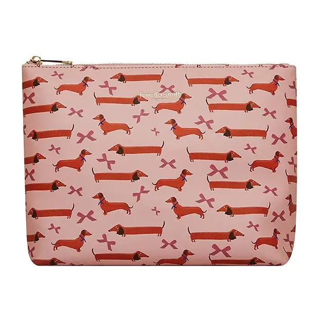 Dachshund Vegan Leather Washbag