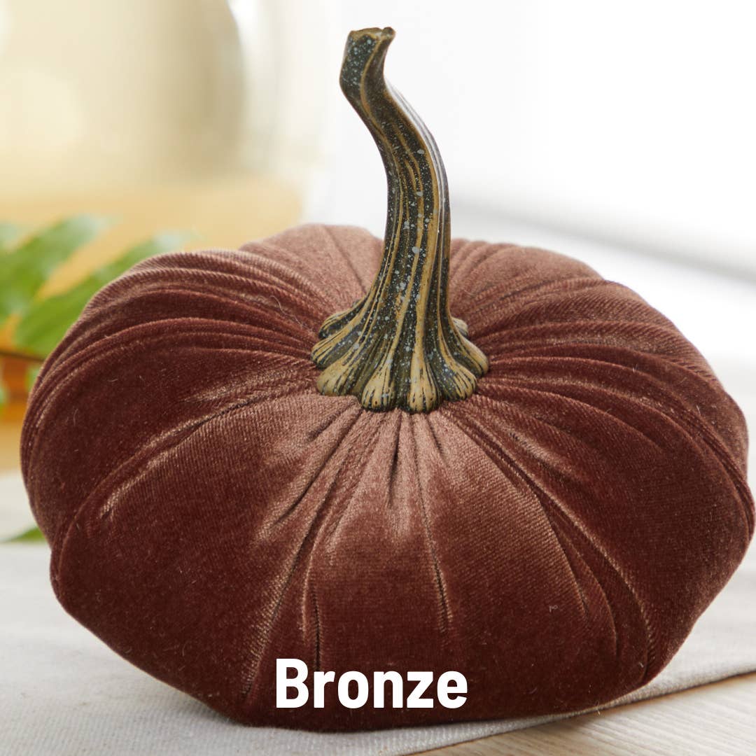 Large Handmade Velvet Pumpkins ~ 11 various colourways