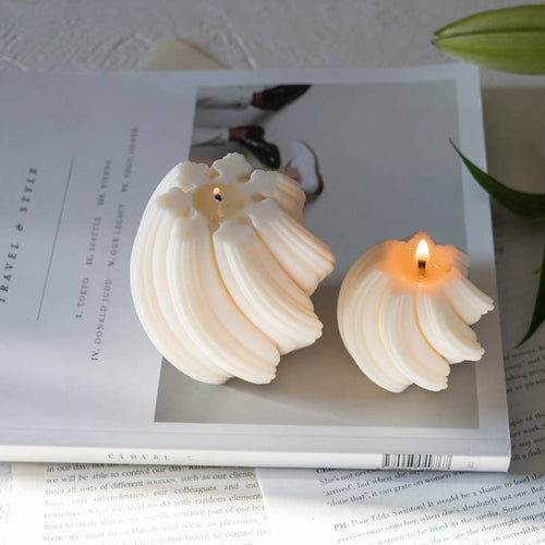 Swirl Candle Set of 2 ~ Wood Sage & Sea Salt