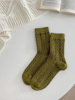 Retro Warm Knitted Wool Twist Socks