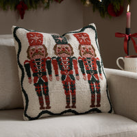 Nutcracker Trio Tufted Multicolour Cushion