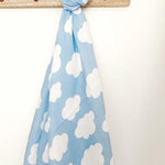 Muslin Swaddle Baby Blanket ~ Clouds & Blue Sky