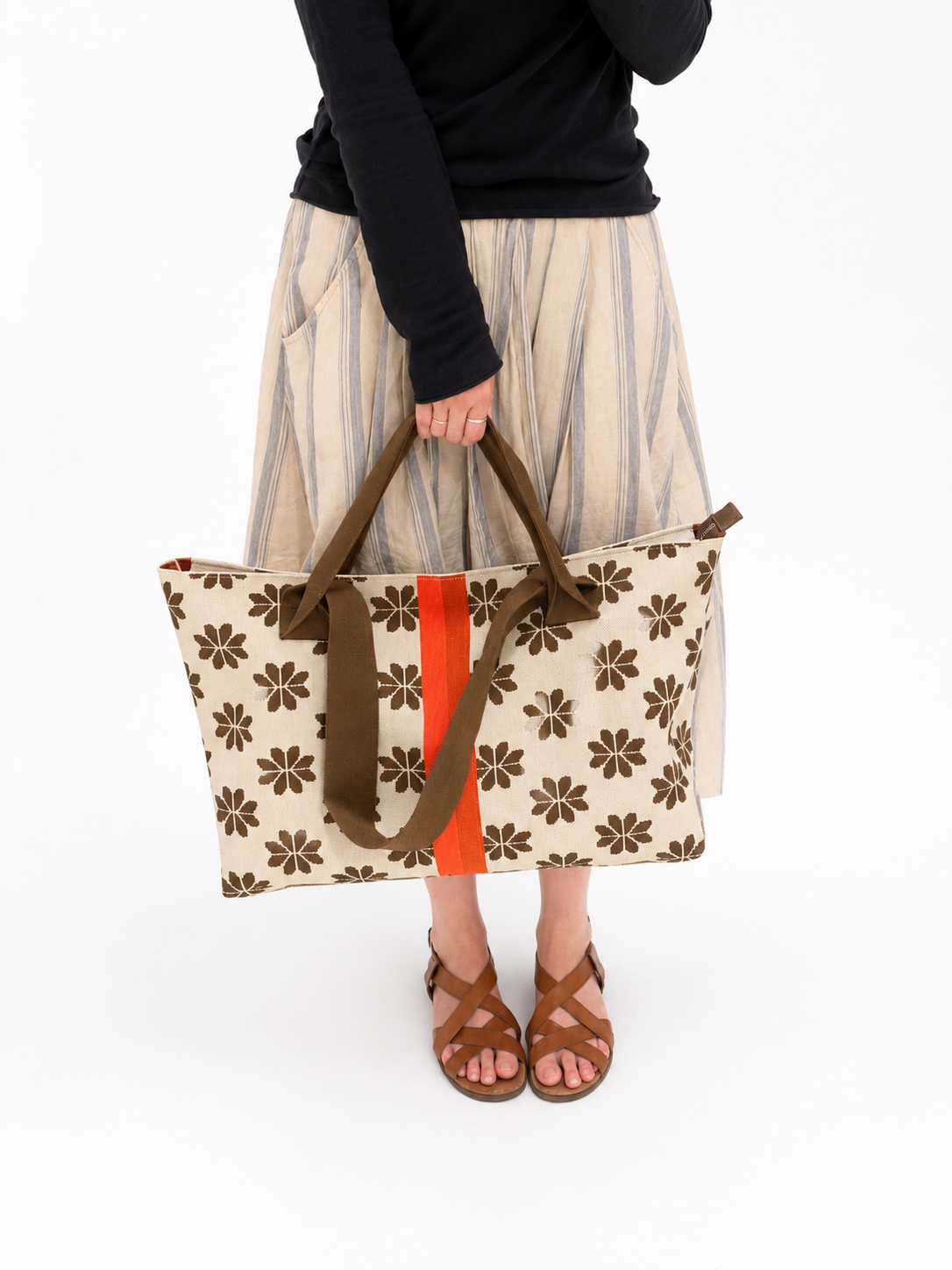 Oversized Tote Bag - Floral