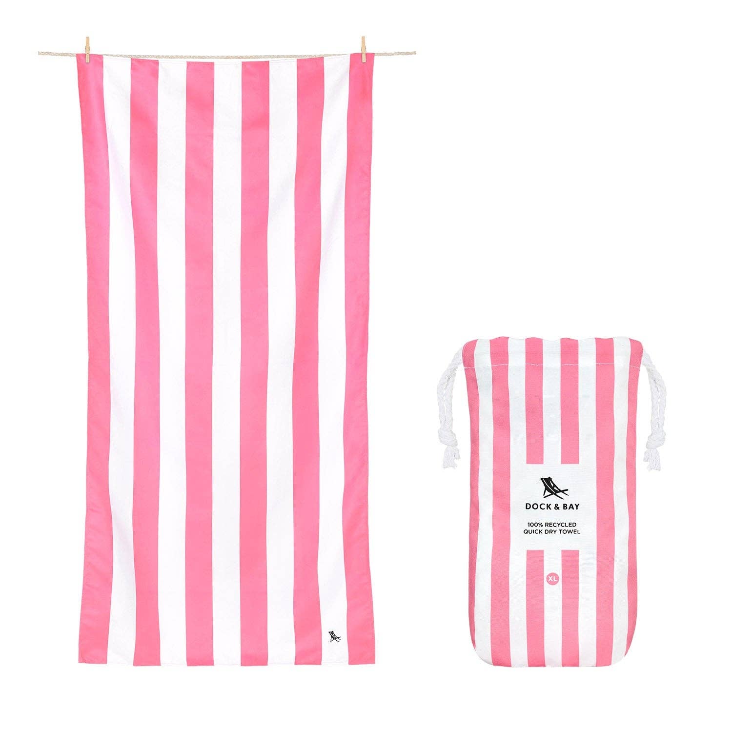 Dock & Bay Quick Dry Towels - Phi Phi Pink