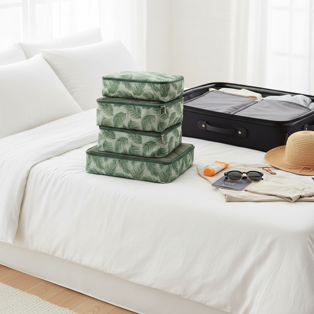 Packing Cube Set - Green Fern