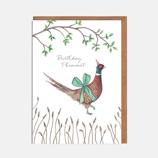 Pheasant Birthday Card - 'Birthday Pheasant'