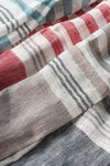 Hand Loomed Striped Linen Scarf ~ in 4 fresh colourways