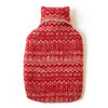 Fair Isle Pure New Wool Hot Water Bottle ~ in 3 seasonal accents