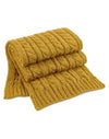 Cable Knit Melange Unisex Scarf