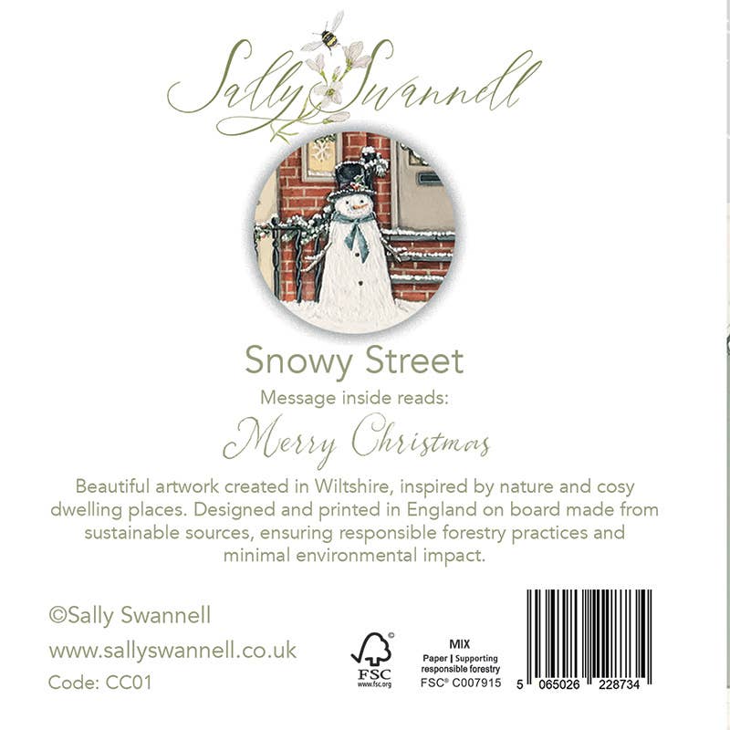 Snowy Street | Christmas Card Pack of 6
