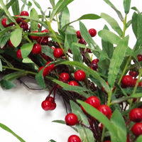 Christmas Mistletoe Red Berry Floristry Wreath