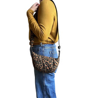 Mini Brixton Cross Body Sling Bag - Brown Leopard