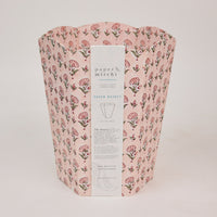 Block Printed Waste Paper Basket ~ in 3 pretty patterns