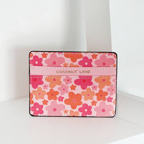 Pink & Orange Bloom Card Holder