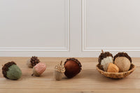 Pinecone and Fabric Acorn (Green)