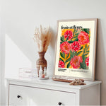 Fruit and Flowers, Botanical Print – Unframed