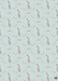 Hare & Shepherd's Purse | Double-Sided Luxury Wrap