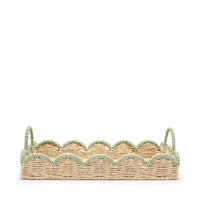 Scalloped Green Edge Tray