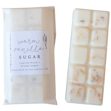Warm Vanilla Sugar Scented Snap Bar Wax Melt
