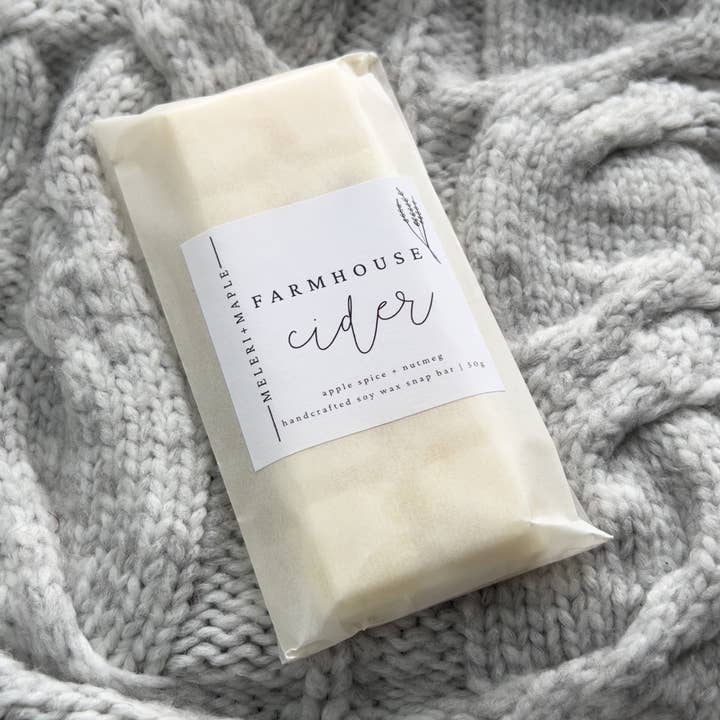 Farmhouse Cider Scented Snap Bar Soy Wax Melt