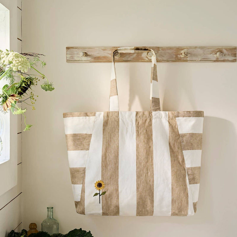 Sunflower Linen Tote Bag