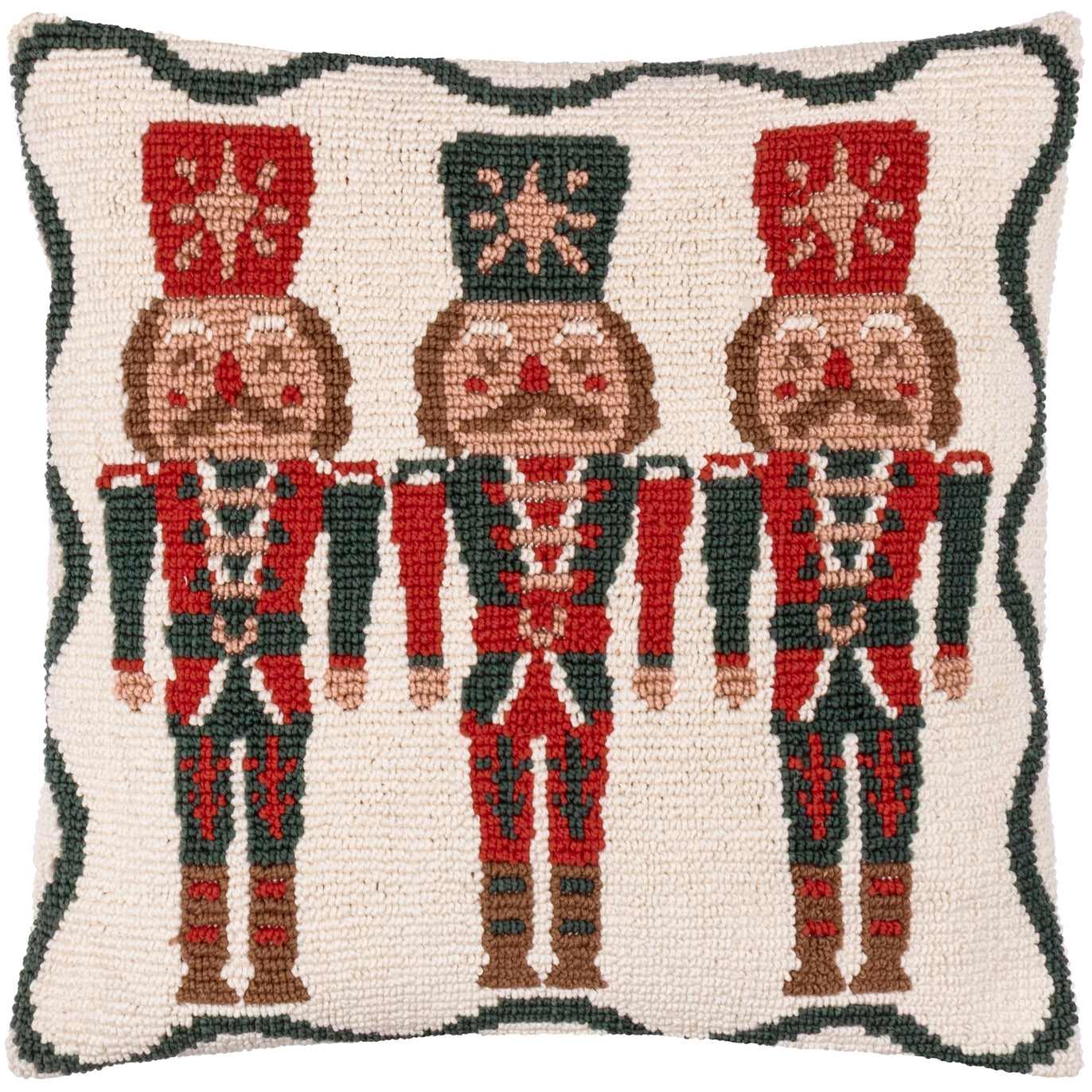 Nutcracker Trio Tufted Multicolour Cushion