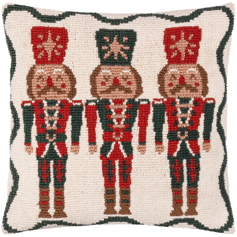 Nutcracker Trio Tufted Multicolour Cushion