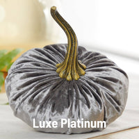 Large Handmade Velvet Pumpkins ~ 11 various colourways