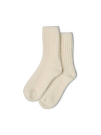 Soft Angora Socks ~ Silver or Ivory