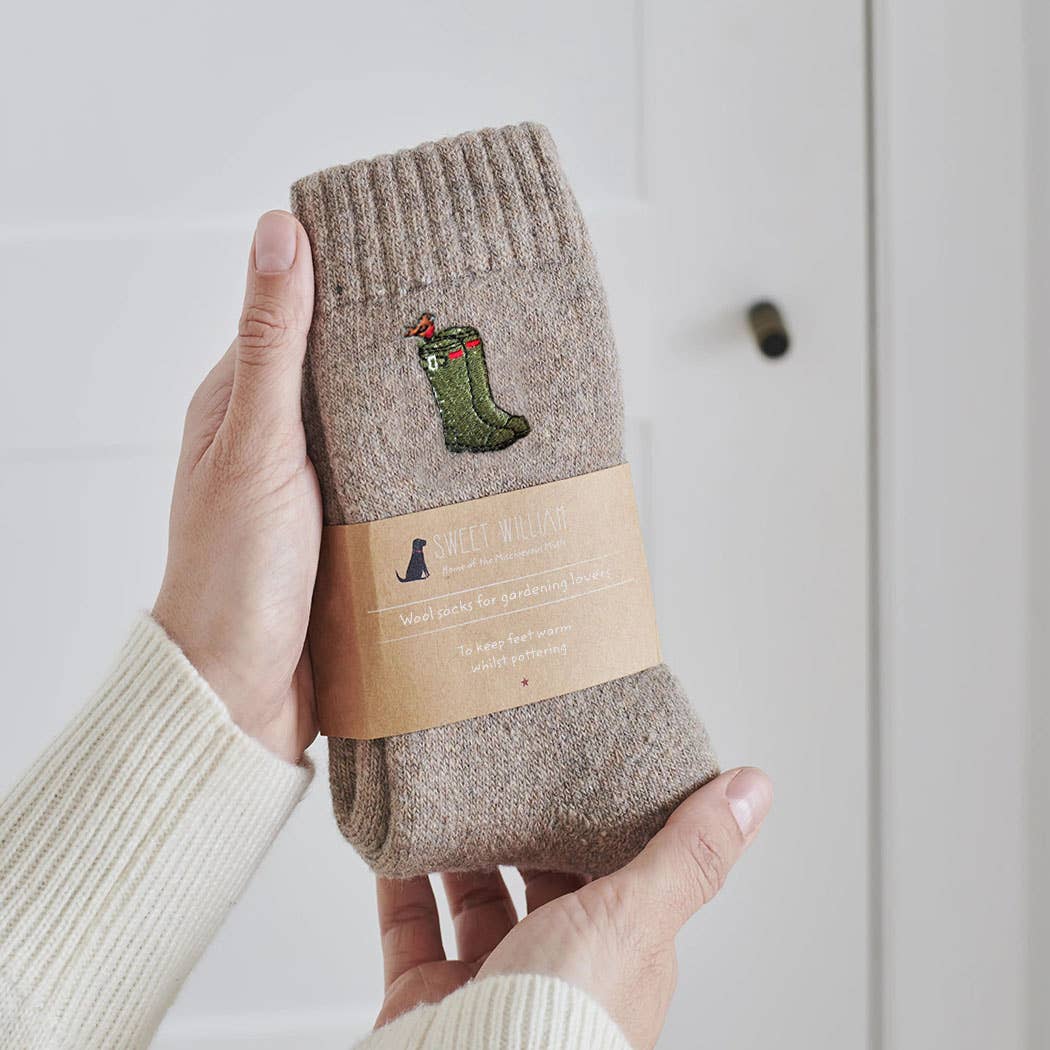 Wellies Gardening Wool Socks