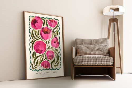 Peony Flowers | Unframed- A3