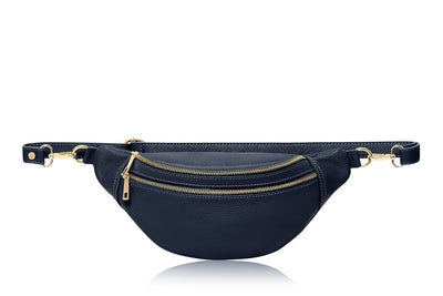 Italian Handmade Leather Crossbody Bum Bag ~ in 3 Autumnal Colours