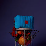 Velvet Cosmetic Case in Green or Blue