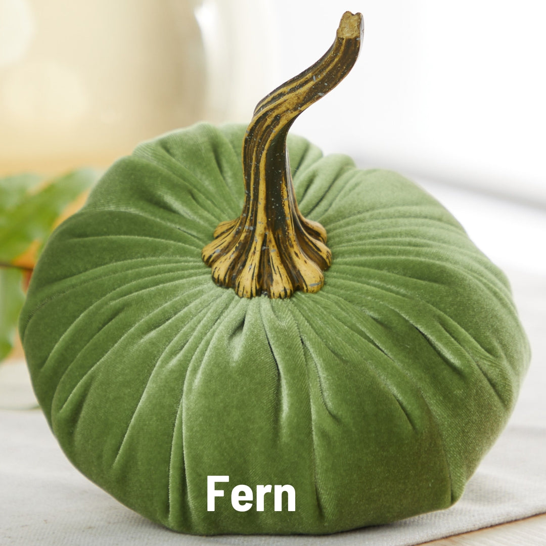 Large Handmade Velvet Pumpkins ~ 11 various colourways