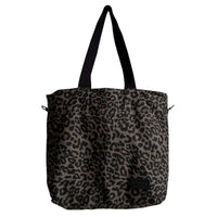 Leopard Print Tote Bag - Grey