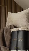 Luxurious Faux Fur Throw – Taupe