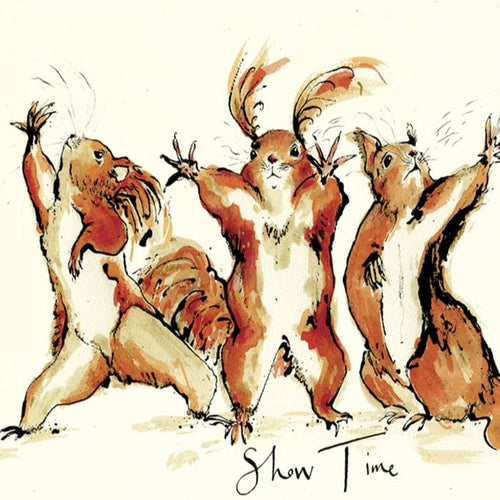 Show Time Squirrel Card