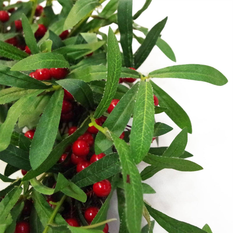 Christmas Mistletoe Red Berry Floristry Wreath