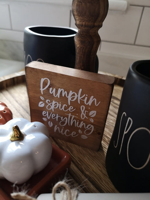 Pumpkin Spice, Autumn/Halloween Sign