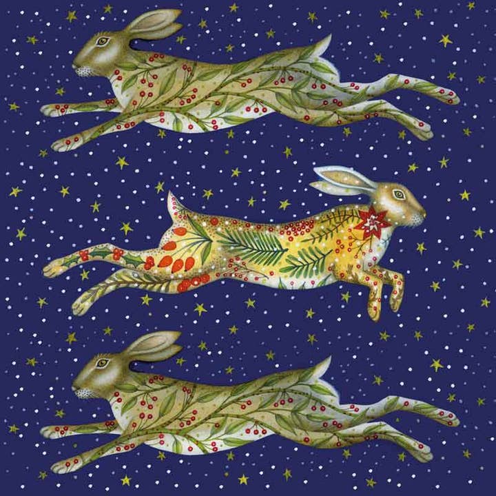 Festive Hares - Christmas Card Pack