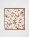 Fable Toile De Jouy Olive Green Square Scarf