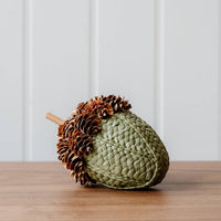 Pinecone and Fabric Acorn (Green)