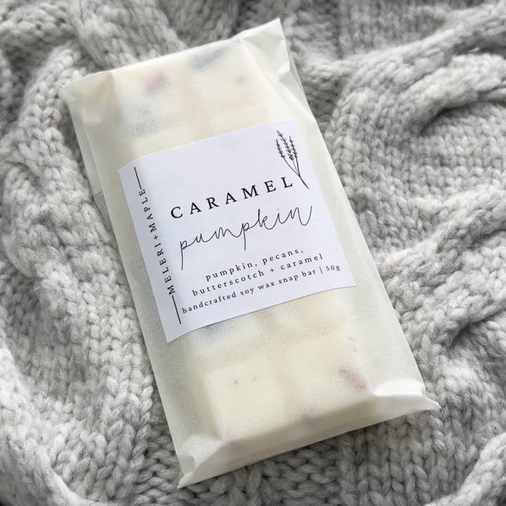 Caramel Pumpkin Scented Snap Bar Wax Melt